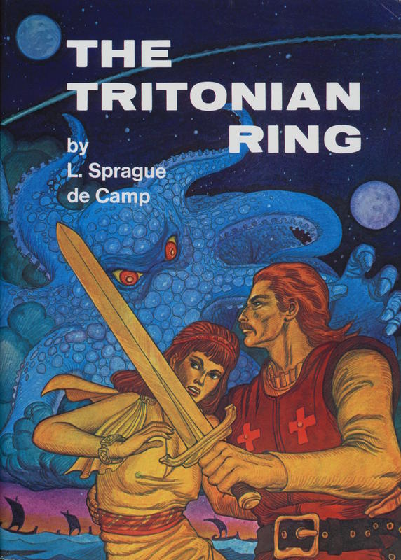 The Tritonian ring / by L. Sprague de Camp ; illustrated by Jim Cawthorn and George Barr cover