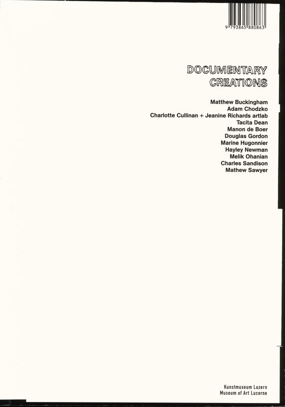 Documentary creations cover
