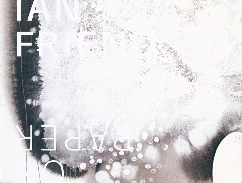 Ian Friend : on paper cover
