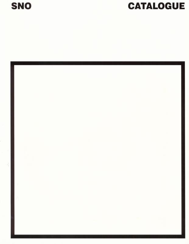 SNO catalogue : Sydney Non Objective 2005-2010 cover