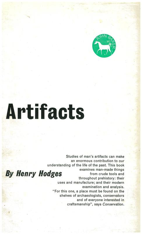 Artifacts : an introduction to early materials and technology / Henry Hodges cover