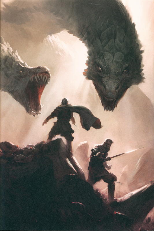 The swords of Lankhmar : the chronicals of Fathrd & the Grey Mouser, volume 5 / Fritz Leiber ; introduction by Michael Swanwick ; artwork by Tyler Jacobson cover