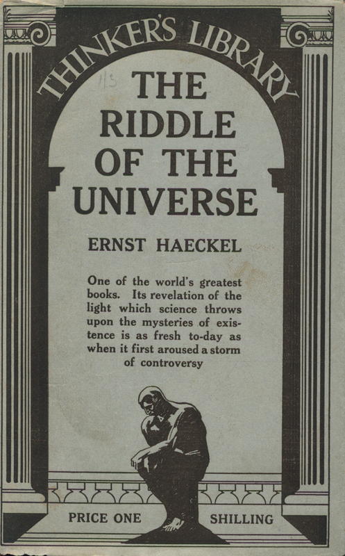 The Riddle of the Universe / Ernst Haeckel ; translated by Joseph McGabe cover