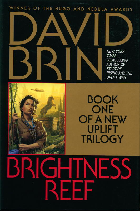 Brightness reef : book one of a new uplift trilogy / David Brin cover