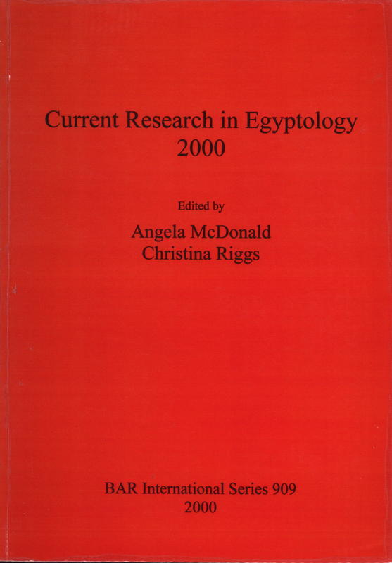 Current research in Egyptology 2000 cover