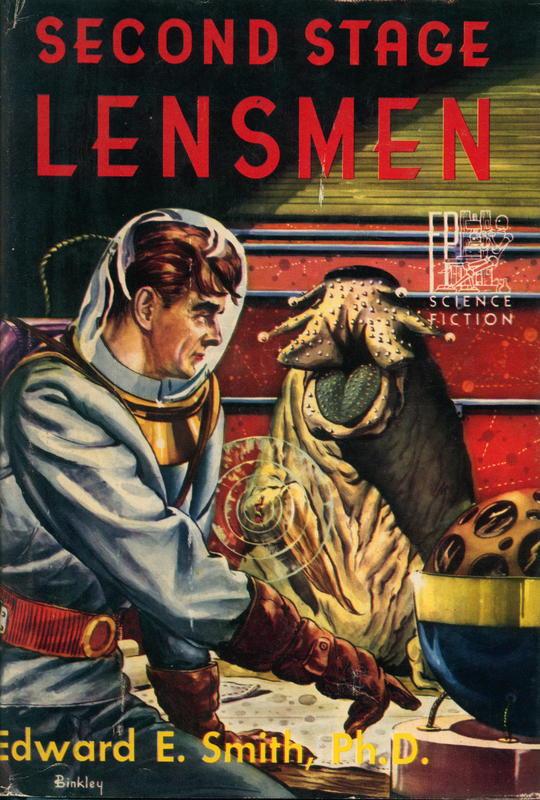 Second stage Lensmen / by Edward E. Smith, Ph.D. ; illustrated by Ric Binkley cover