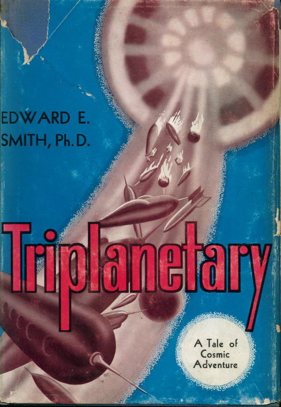 Triplanetary : a tale of cosmic adventure / by Edward E Smith, Ph.D. ; illustrated by A. J. Donnell cover