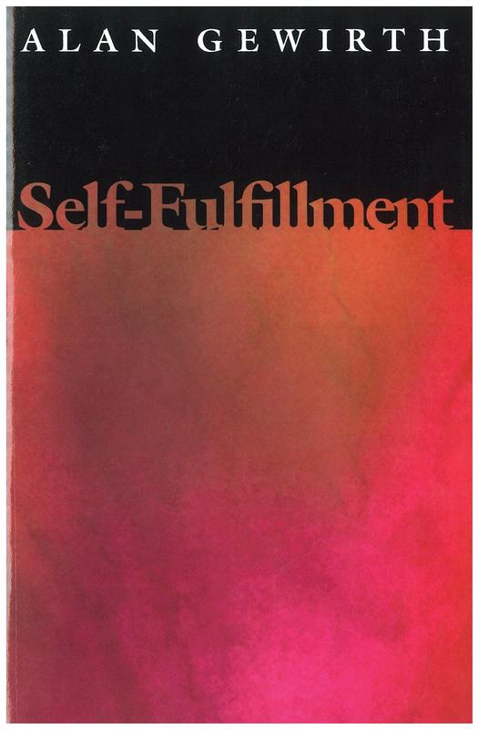 Self-fulfillment / Alan Gewirth cover