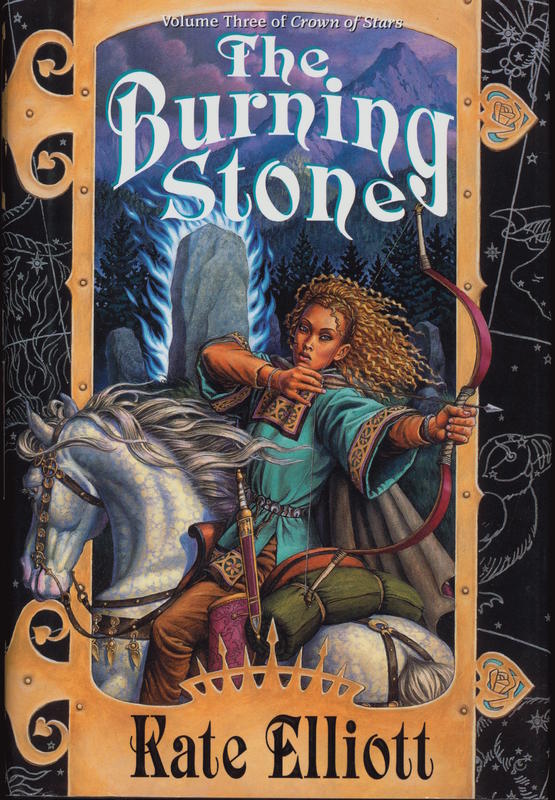The burning stone / Kate Elliott cover