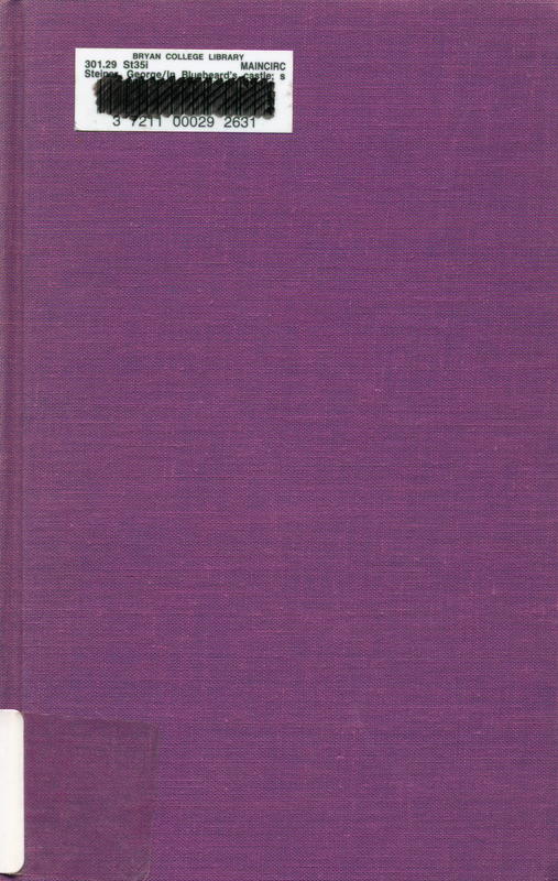 In Bluebeard's castle : some notes towards the redefinition of culture cover