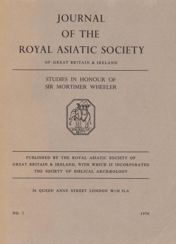 Studies in honour of Sir Mortimer Wheeler / Royal Asiatic Society of Great Britain and Ireland cover