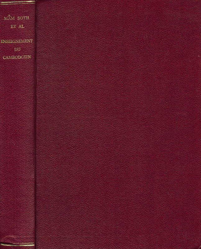 Enseignement du Cambodgien / Mâm-Soth cover