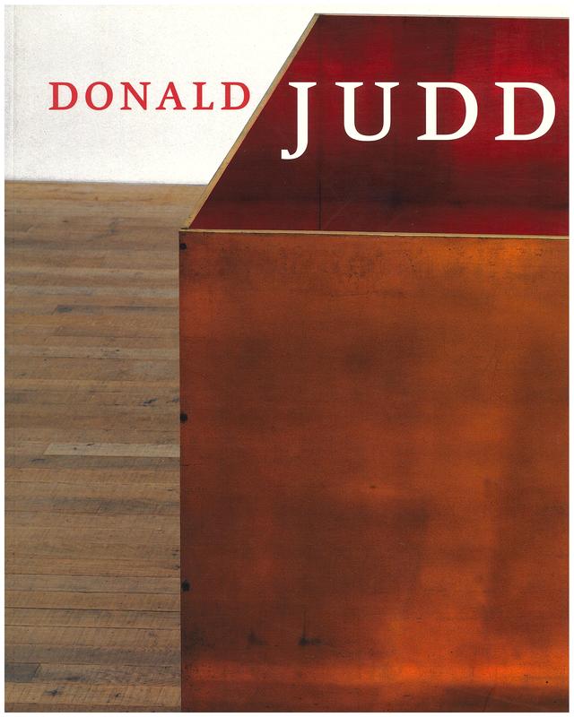 Donald Judd cover