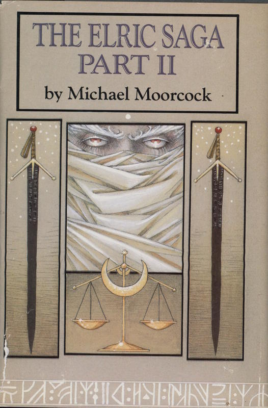 The Elric saga : part two : the vanishing tower : the bane of the back sword : Stormbringer / Michael Moorcock cover