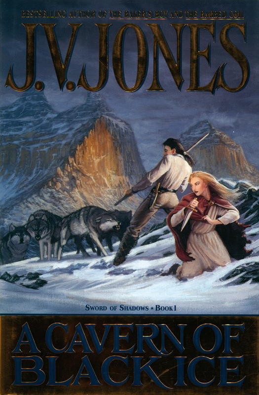 A cavern of black ice cover