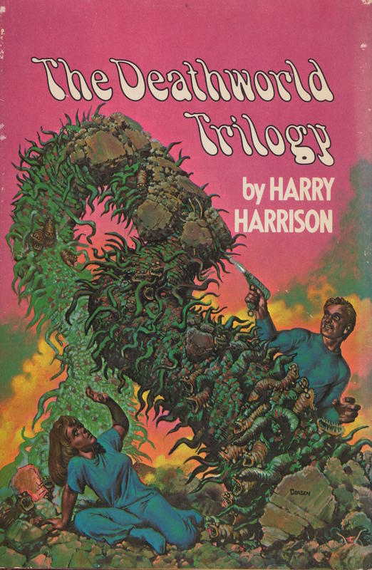 The deathworld trilogy / three novel by Harry Harrison cover