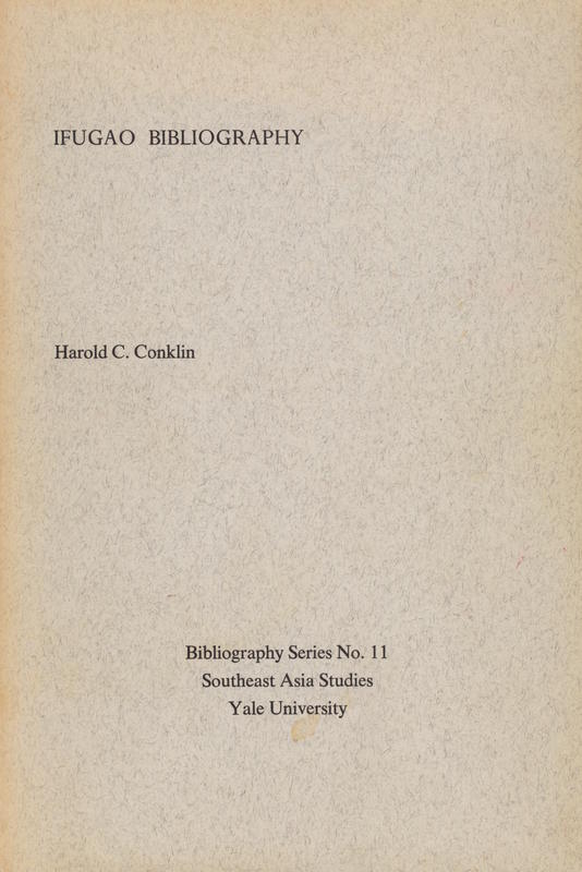 Ifugao bibliography cover