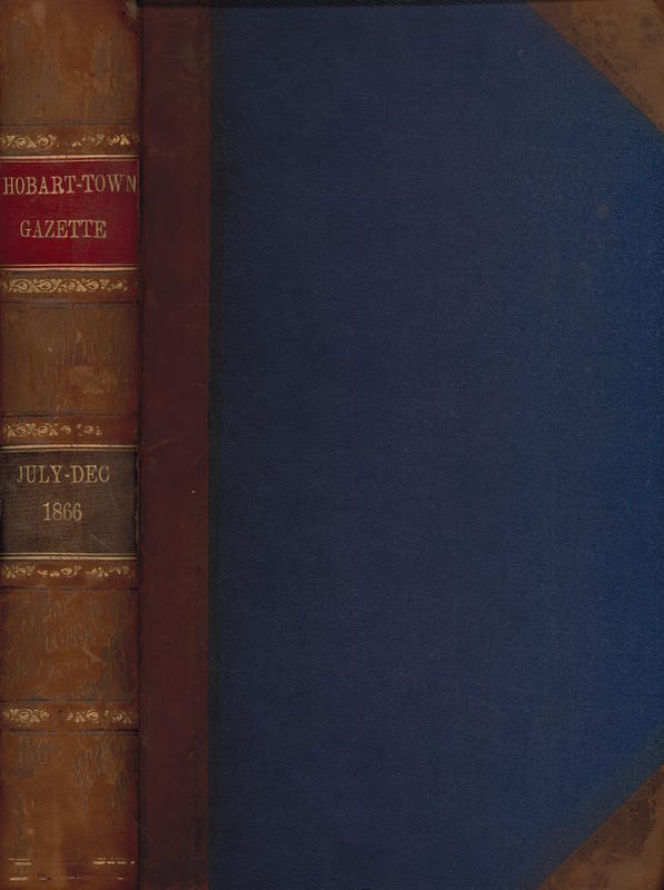 The Hobart Town gazette : volume LI cover