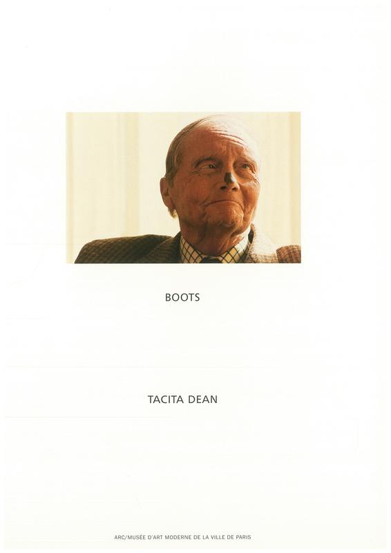 Tacita Dean : Boots / Tacita Dean, Musee d'art moderne de la Ville de Paris cover