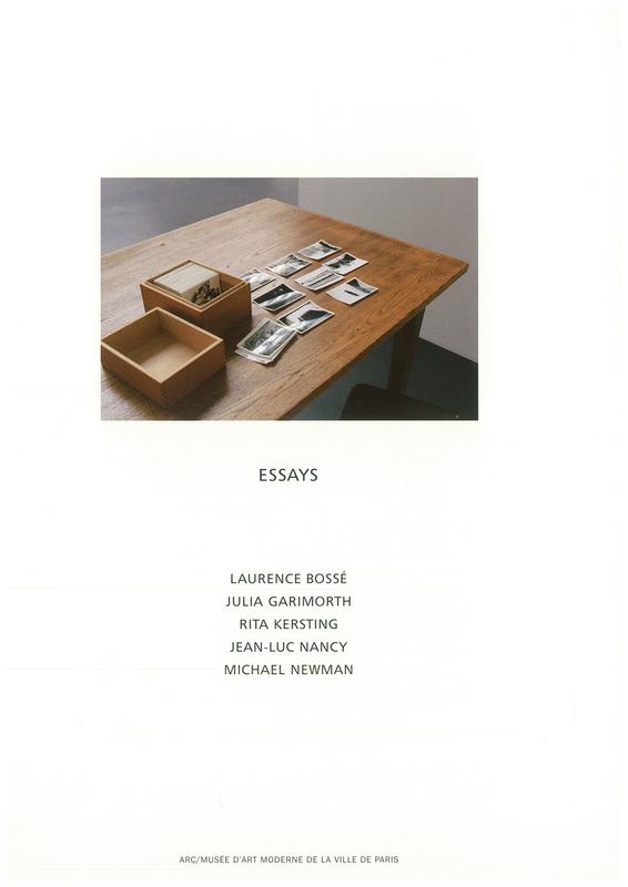 Tacita Dean : essays / Laurence Bossé [and 4 others] cover