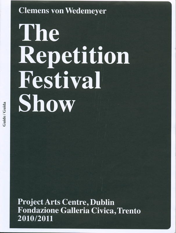 The repetition festival show / Tessa Giblin cover