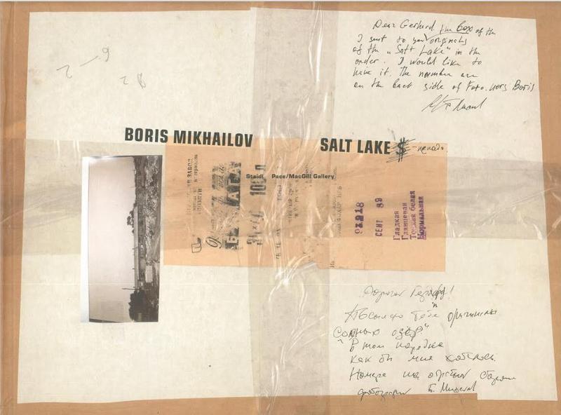 Boris Mikhailov : salt lake cover