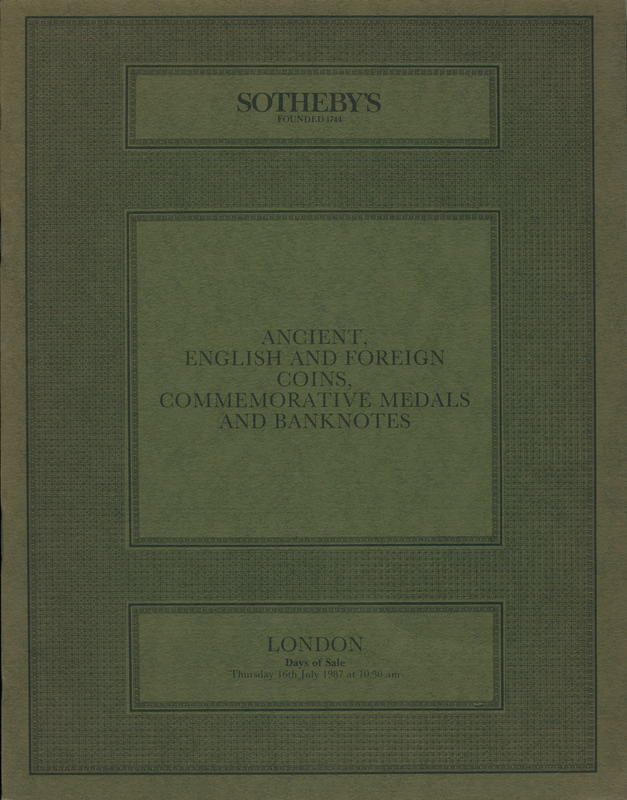 Ancient, English and foreign coins, commemorative medals and banknotes cover