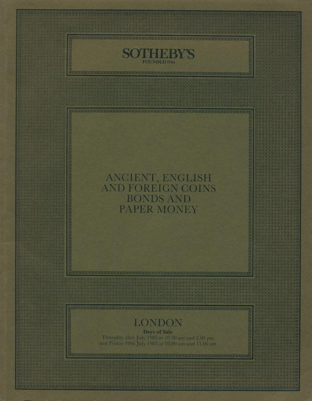 Ancient, English and foreign coins, bonds and paper money cover