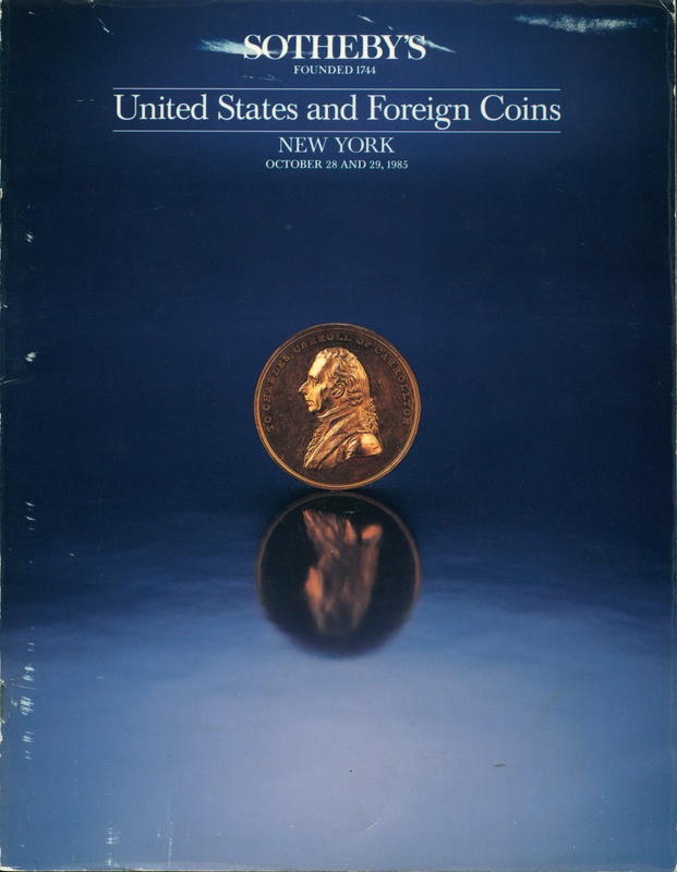 United States and foreign coins : property of various owners cover