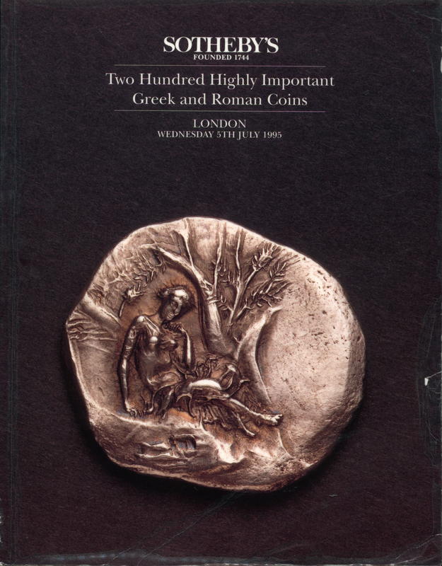 Two hundred highly important Greek and Roman coins cover