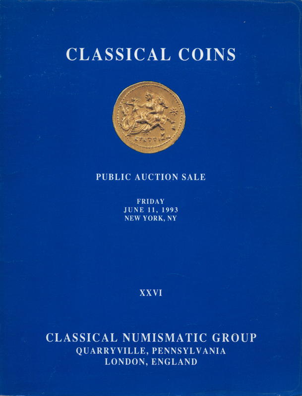 A public and mail bid auction sale of classical coins featuring the George and Robert Stevenson collection of Greek gold and electrum and the property of other consignors : part II of the sale includes ancient Greek (silver and bronze), Roman Republican,, cover