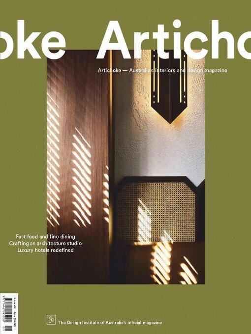 Artichoke : interior, architecture, design, objects, people cover