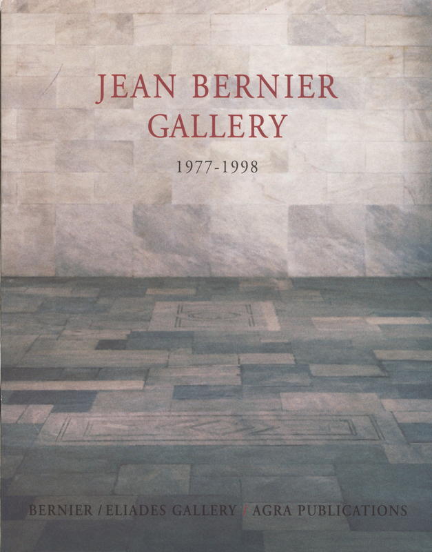 Jean Bernier Gallery : 1977-1998 cover