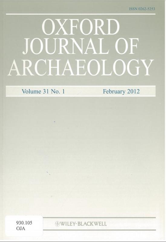 Oxford journal of archaeology cover