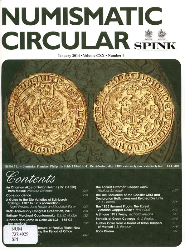 Spink numismatic circular cover