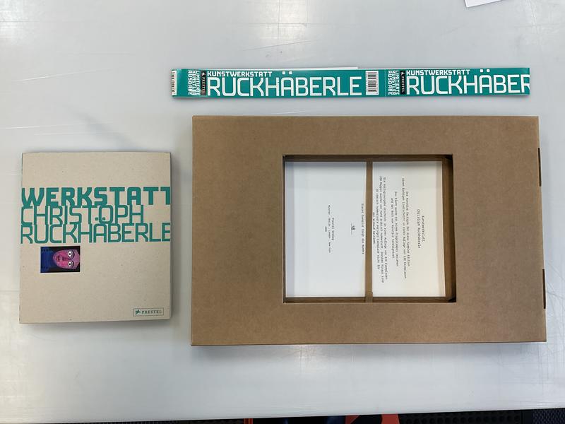 Kunstwerkstatt : Christoph Ruckhaberle : collector's edition / [Project management and editing, Eckhard Hollmann; Sentence, Rainald Schwarz; biographical note, Justin Lieberman] cover