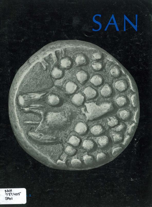 SAN : journal of the Society for ancient numismatics / Alvin Kleeb cover
