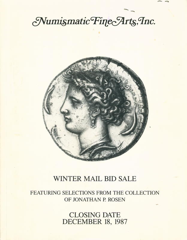 Winter mail bid sale : ancient coins and numismatic literature cover