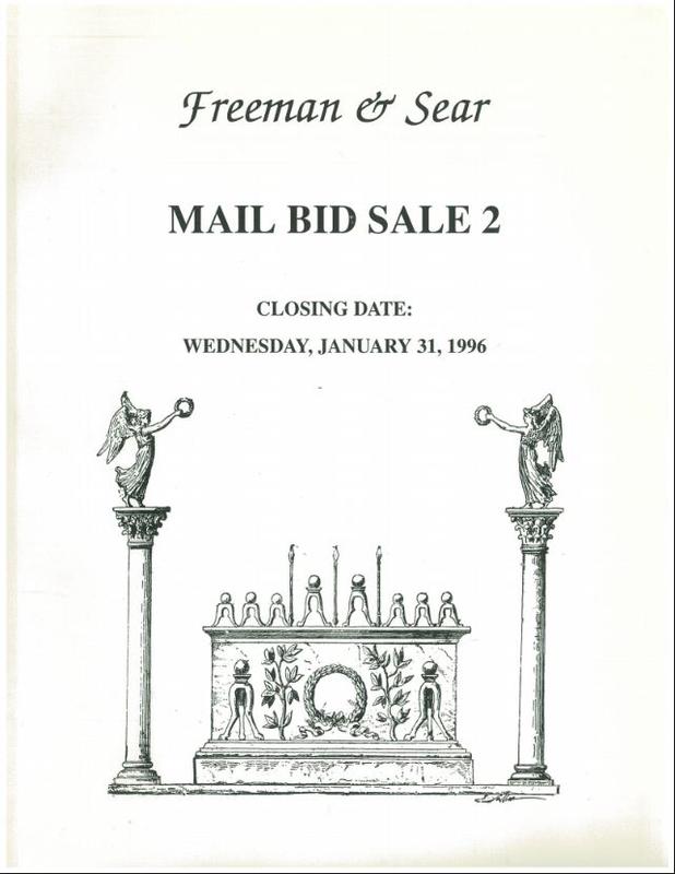 Mail bid sale 2 : closing date Wednesday, January 31, 1996 / Freeman & Sear cover
