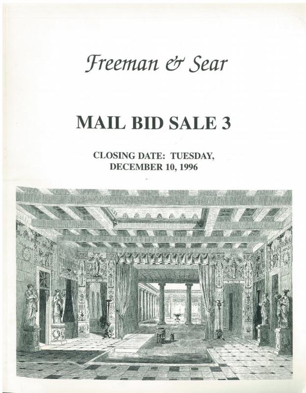Mail bid sale 3 : closing date Tuesday December 10, 1996 / Freeman & Sear cover
