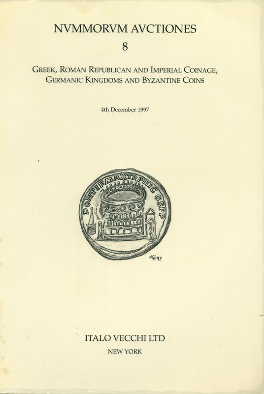 Nummorum auctiones 8 : Greek, Roman Republican and Imperial coinage, Germanic Kingdoms and Byzantine coins cover