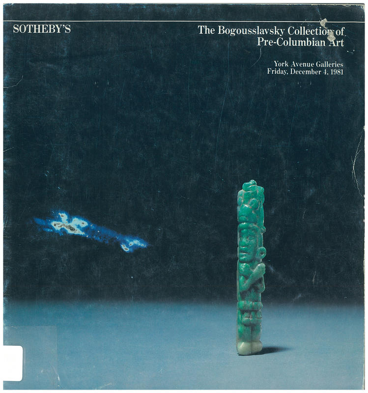 The Bogousslavsky Collection of Pre-Columbian art / Sotheby Parke Bernet Inc. cover