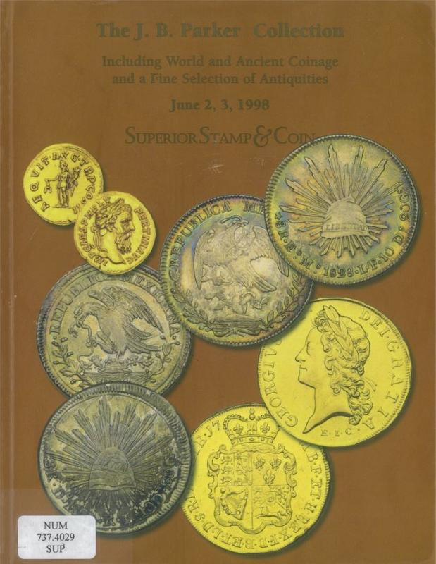 The J. B. Parker Collection : June 2, 3, 1998 / Superior Stamp & Coin cover