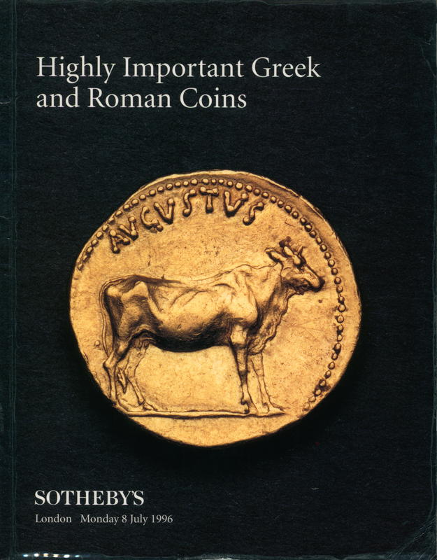 Highly important Greek and Roman coins : sale LN6184 cover