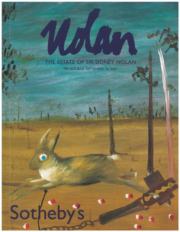 The Estate of Sir Sidney Nolan : sale AU0653 / Sotheby's Australia cover