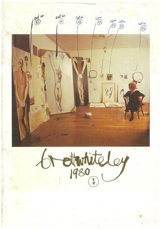 Robin Gibson in collaboration with David Reid present Brett Whiteley : portraits, crucifixions, (a paddock at) Oberon cover