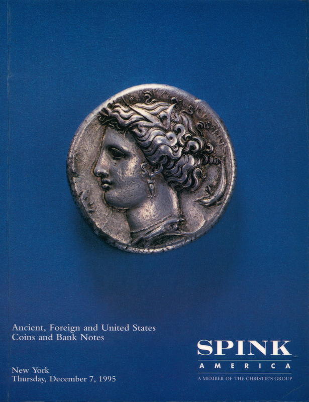 Ancient, foreign and United States coins and bank notes / Spink America cover