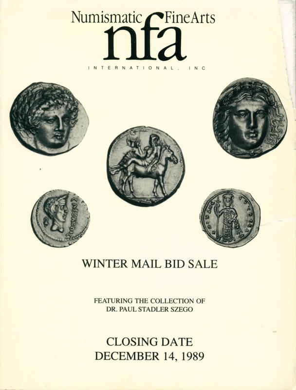 Winter mail bid sale : ancient coins and related literature cover
