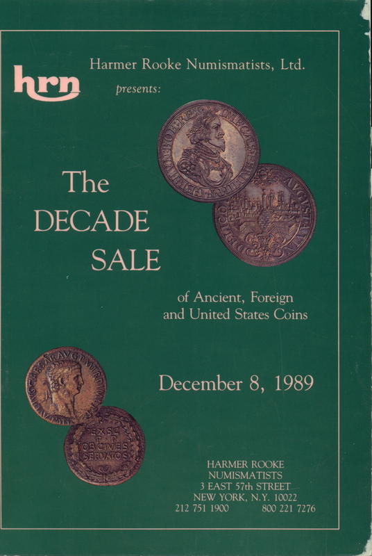 The decade sale : an unreserved public auction, Friday, December 8th, 1989 at 1:00pm cover