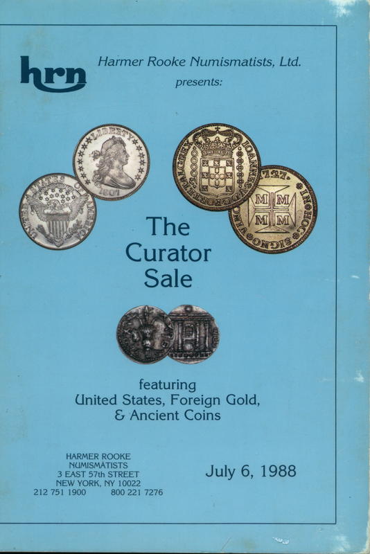 The curator sale : at unreserved public auction, Wednesday, July 6th, 1988 cover